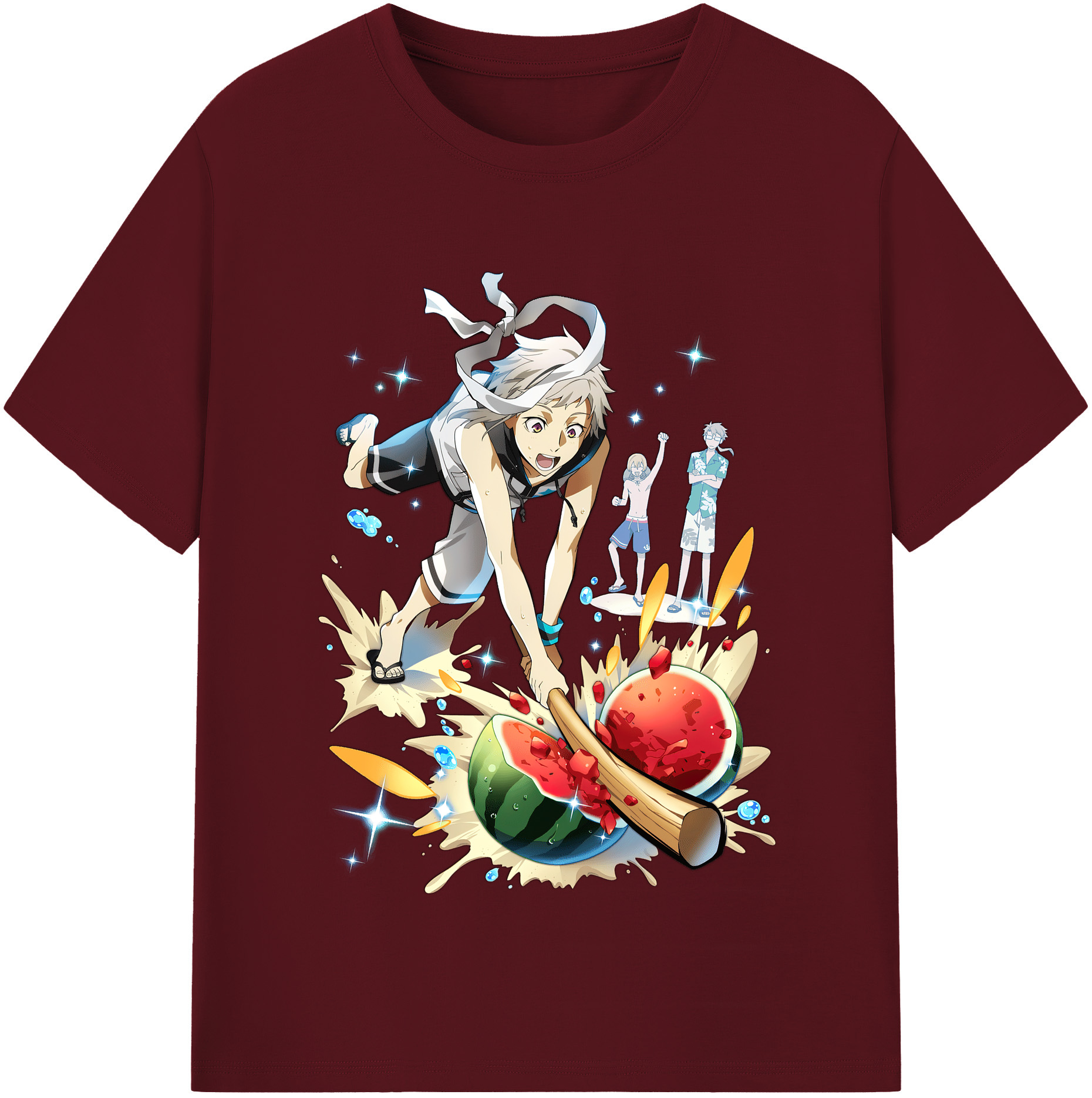 （画像用） 文豪ストレイドッグス Bungo Stray Dogs 綿100％半袖Tシャツ（フロントプリント）